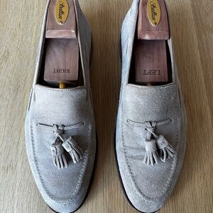 Used/Worn 3DM Lifestyle Beige/Taupe Tassel Loafers Size 11 Mens 100% Suede